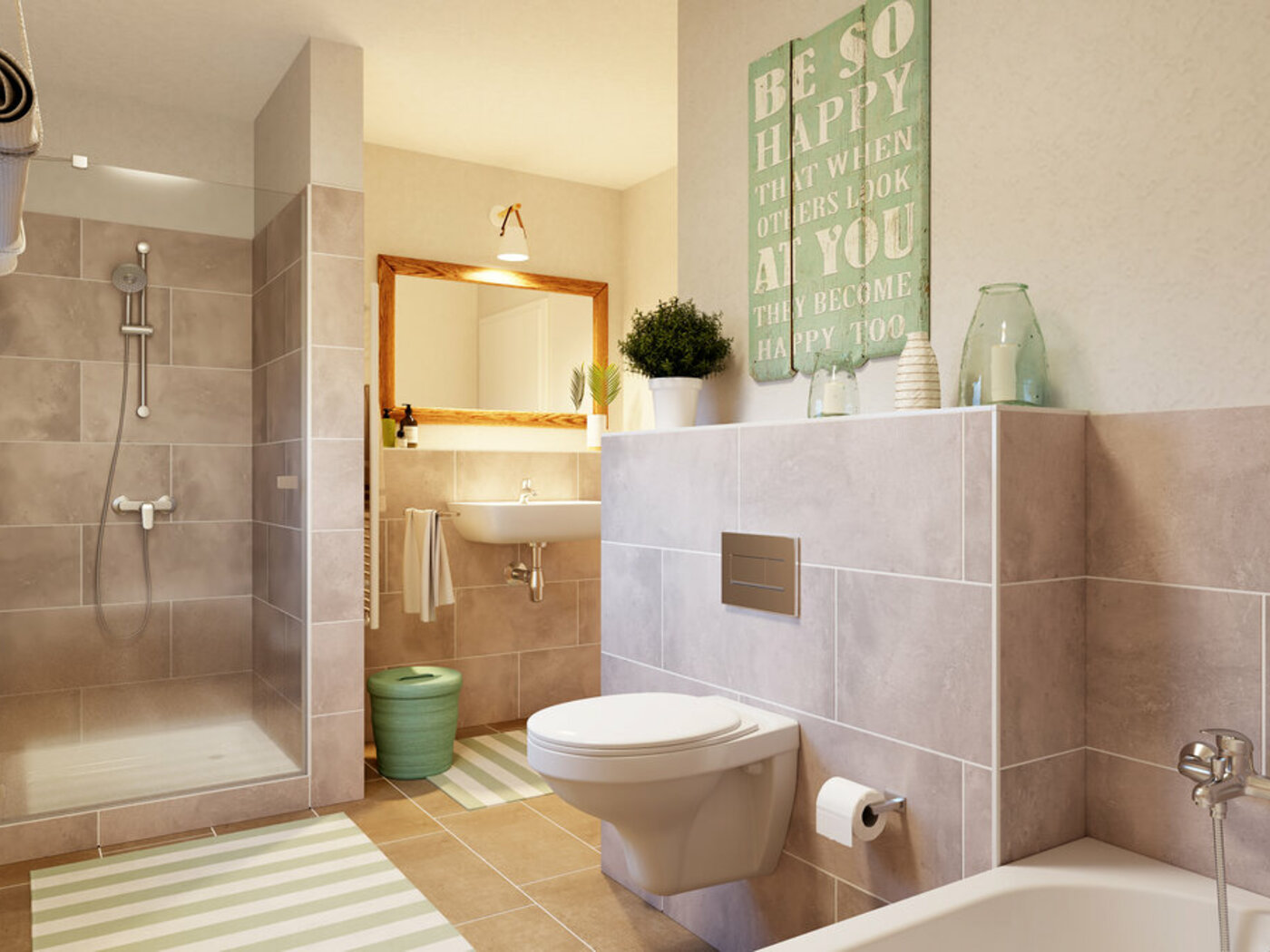 csm_Bungalow-78-Badezimmer-1 Town&Country Massivhaus, Bungalow 78 - Trend, Badezimmer/WC
