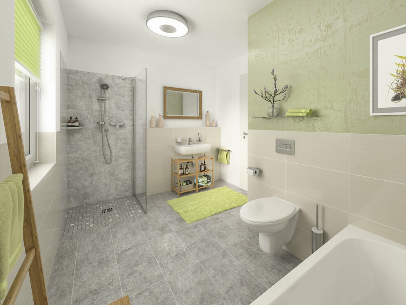 Bungalow-78-Badezimmer-2 Town&Country Massivhaus, Bungalow 78 - Trend, Badezimmer/Wc