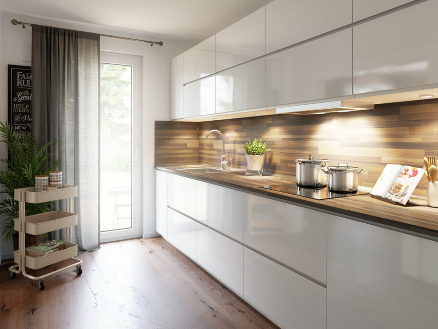 Bungalow 78 – Trend, Kueche Town&Country Massivhaus, Bungalow 78 - Trend, Küche