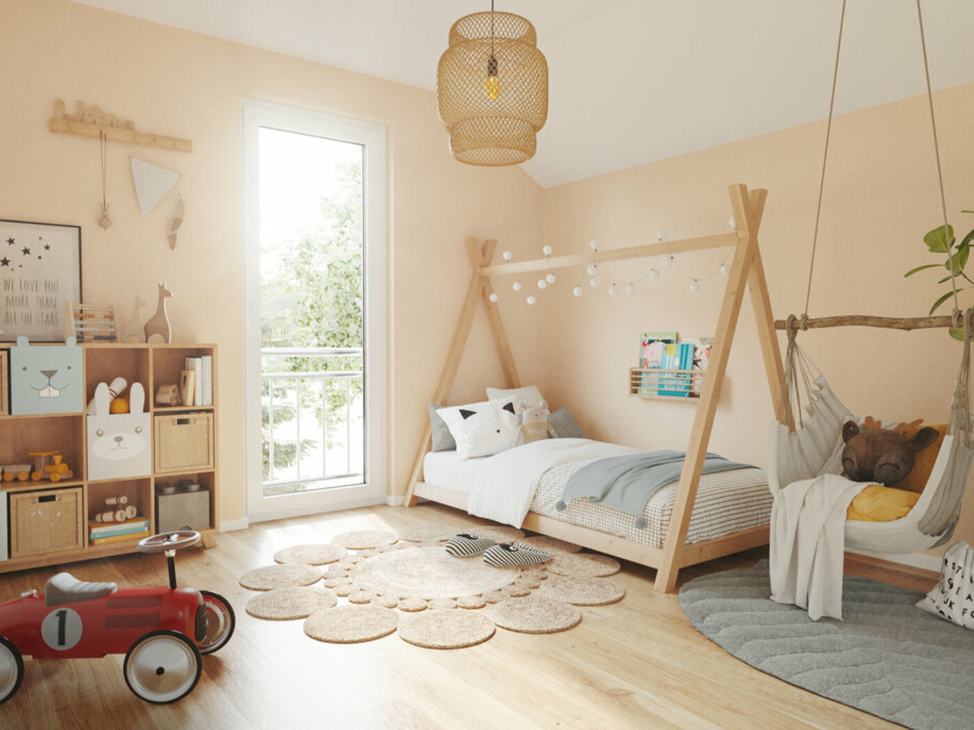Aura-128-Einfamilienhaus-Kinderzimmer Town&Country Massivhaus, Einfamilienhaus, Aura 128 - Kinderzimmer
