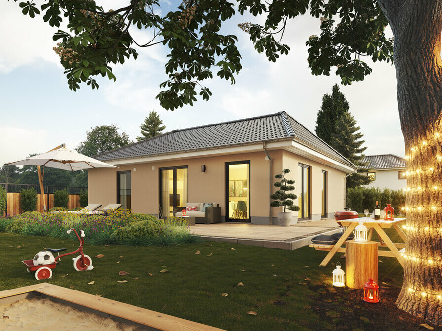 Town&Country Massivhaus, Bungalow 92 - Trend, Garten
