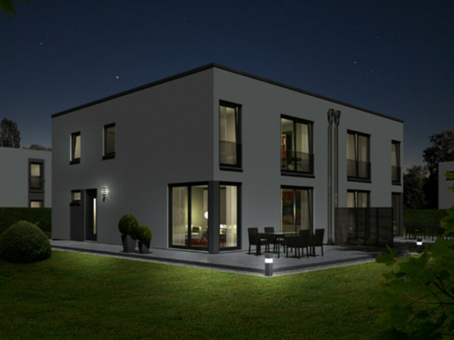 Town&Country Massivhaus, Doppelhaus City 140 – Elegance, Außenansicht