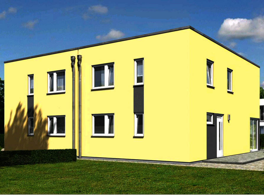 Town&Country Massivhaus, Doppelhaus City 140 – Trend, Straße, Außenansicht