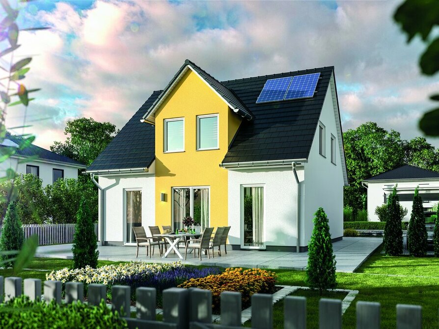 Town&Country Massivhaus, Einfamilienhaus, Flair 128 - Trend, Straße Außenansicht