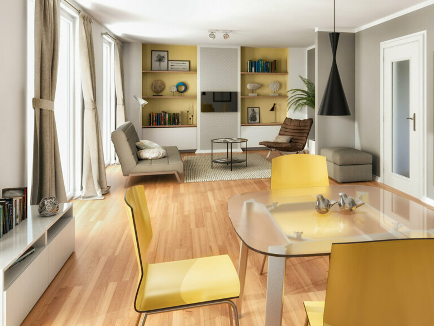 Flair-143-Einfamilienhaus-Wohnzimmer3 Town&Country Massivhaus, Einfamilienhaus, Flair 143 – Wohnzimmer