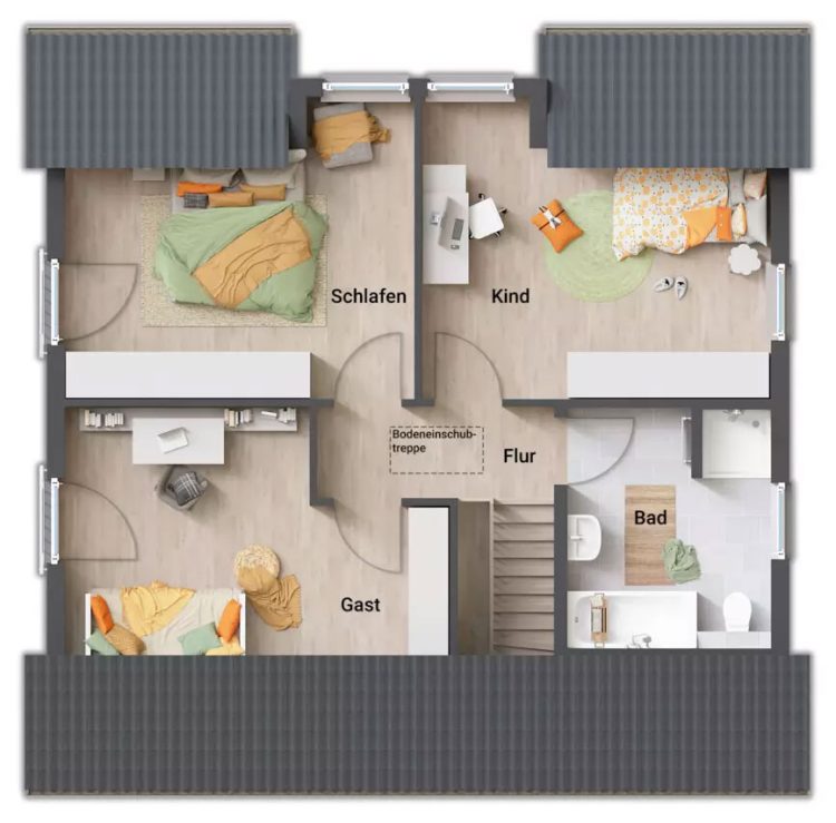 Flair_143_Einfamilienhaus_Obergeschoss