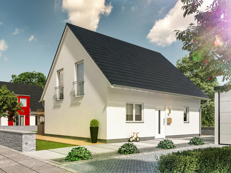 Town&Country Massivhaus, Einfamilienhaus, Flair 143 - Trend, Straßé Außenansicht