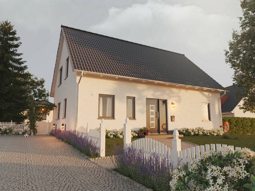 Town&Country Massivhaus, Einfamilienhaus, Landhaus 155 - Elegance, Straße Außenansicht