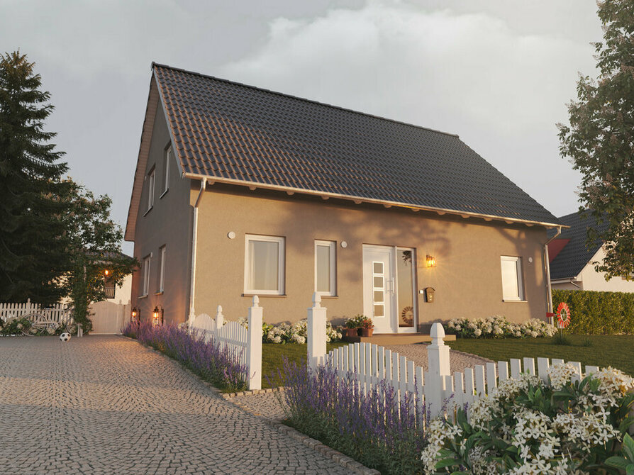 Town&Country Massivhaus, Einfamilienhaus, Landhaus 155 - Trend, Straße Außenansicht