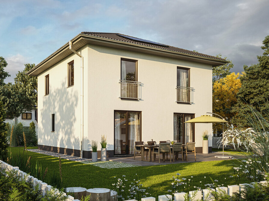 Town&Country Massivhaus, Stadtvilla 126 – Elegance, Garten, Außenansicht