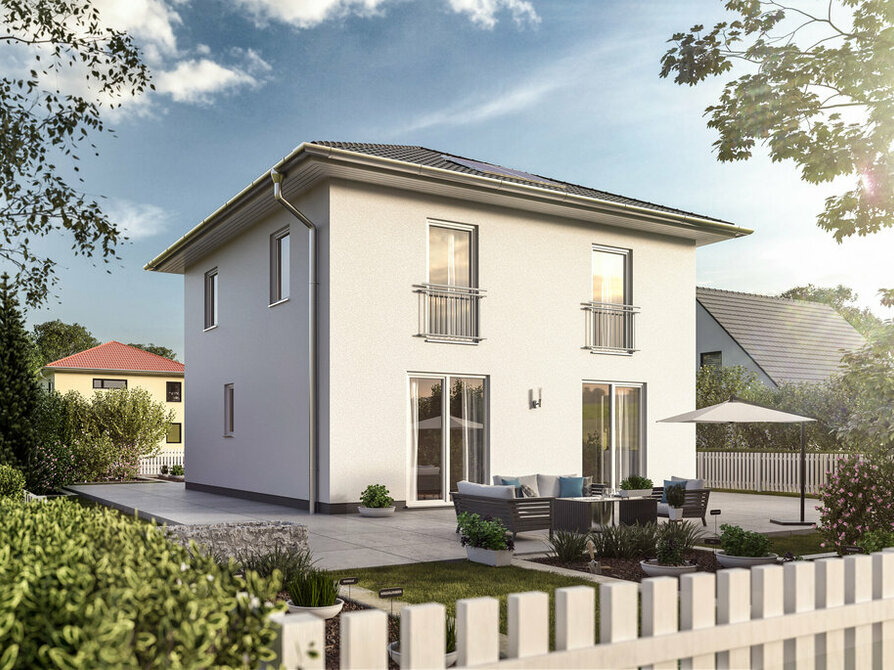 Town&Country Massivhaus, Stadtvilla 126 – Style, Garten, Außenansicht
