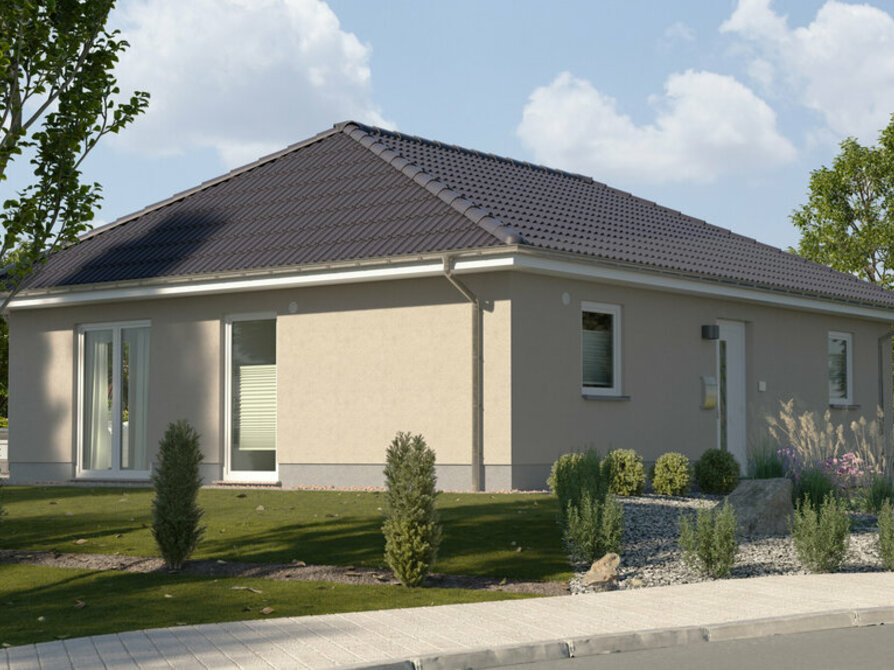 Town&Country Massivhaus, Bungalow 92 - Trend, Außenansicht