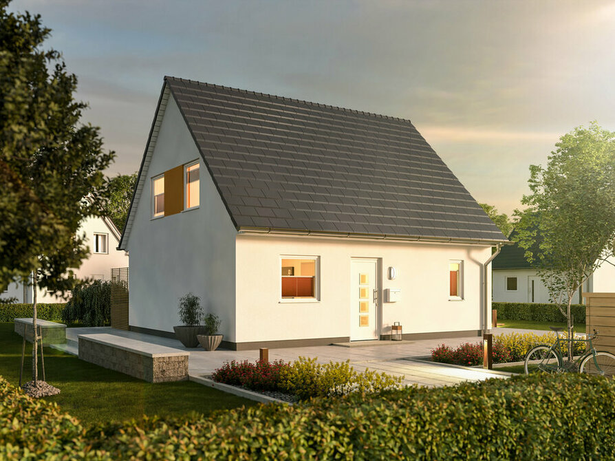 Town&Country Massivhaus, Einfamilienhaus, Flair 127 - Style, Straße Außenansicht
