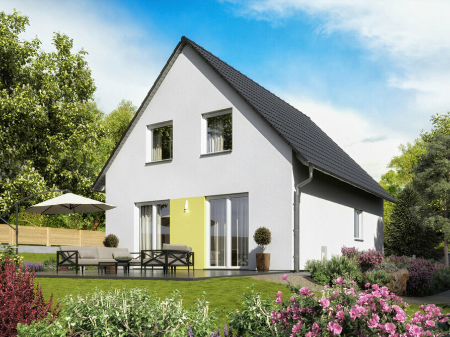 Town&Country Massivhaus, Einfamilienhaus, Raumwunder 114 - Trend, Garten Außenansicht